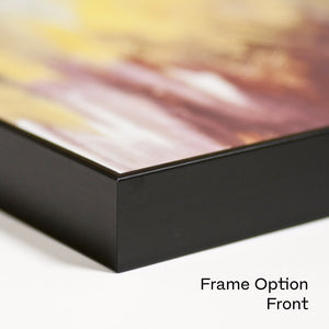 Dibond art print of "Abstract Landscape" detail with black frame.