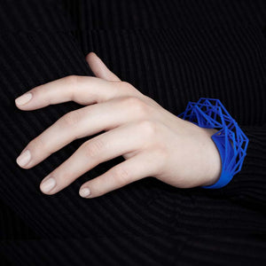 Royal blue large cuff bracelet.