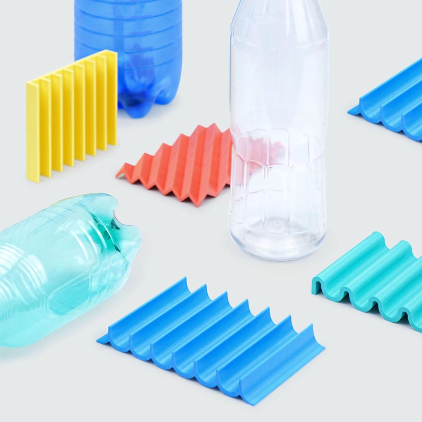 Upcycled home decor soap drain is 3D printed from old plastic bottles.