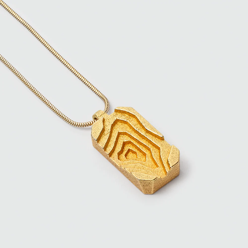 Halskette in architektonischer Form, individueller Schmuck von RADIAN